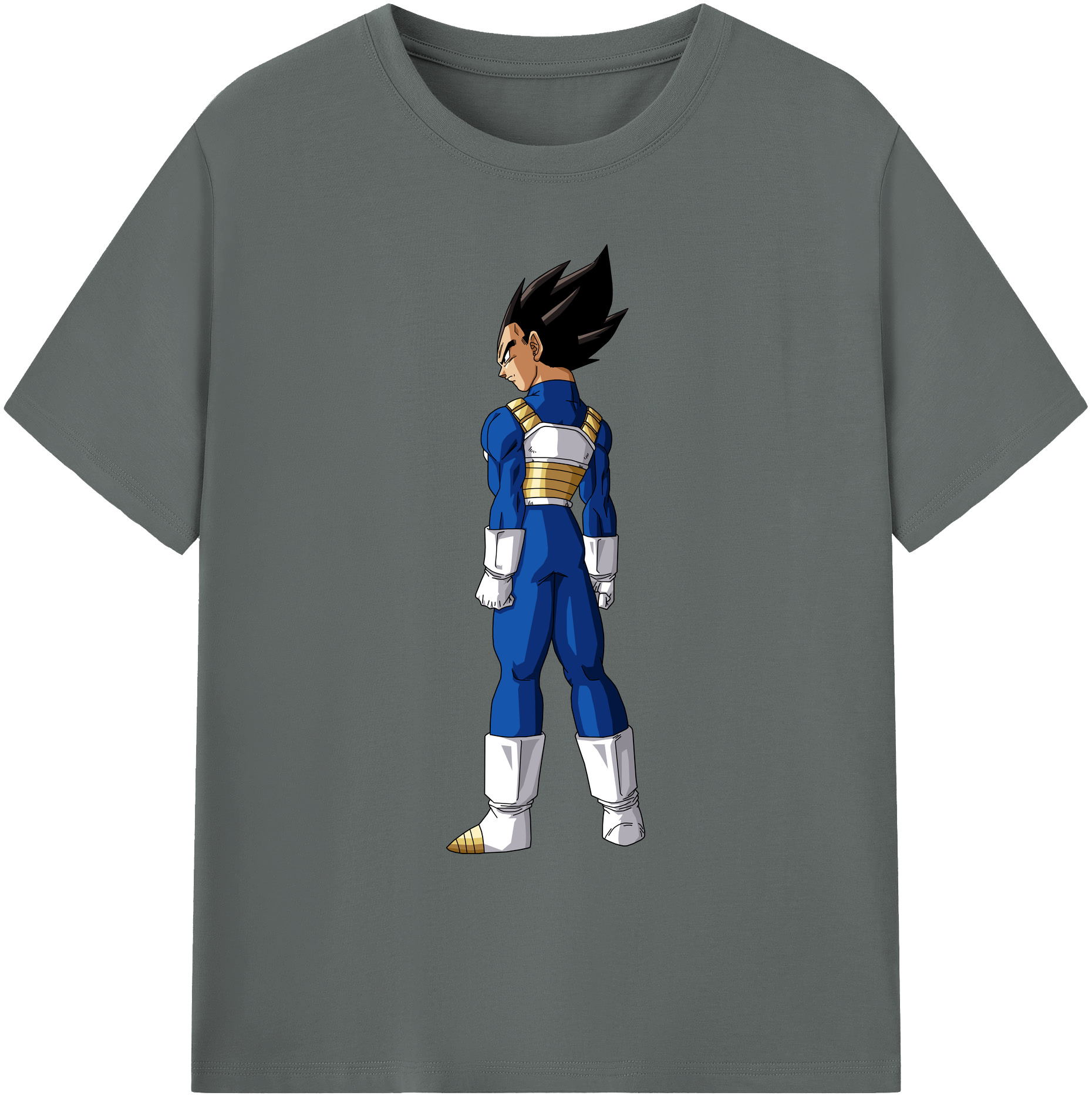 （画像用） ドラゴンボール ベジータ四世（Bejīta Yonsei）DRAGON BALL Vegeta IV 綿100％ メンズ半袖Tシャツ｜肌触りやわらか＆通気性